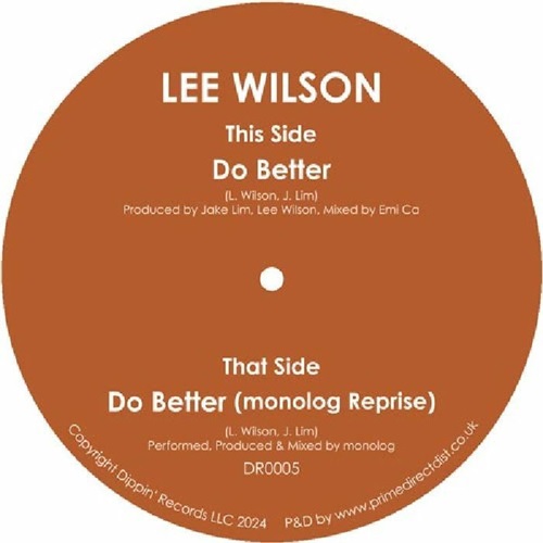 Lee Wilson - Do Better : 7inch