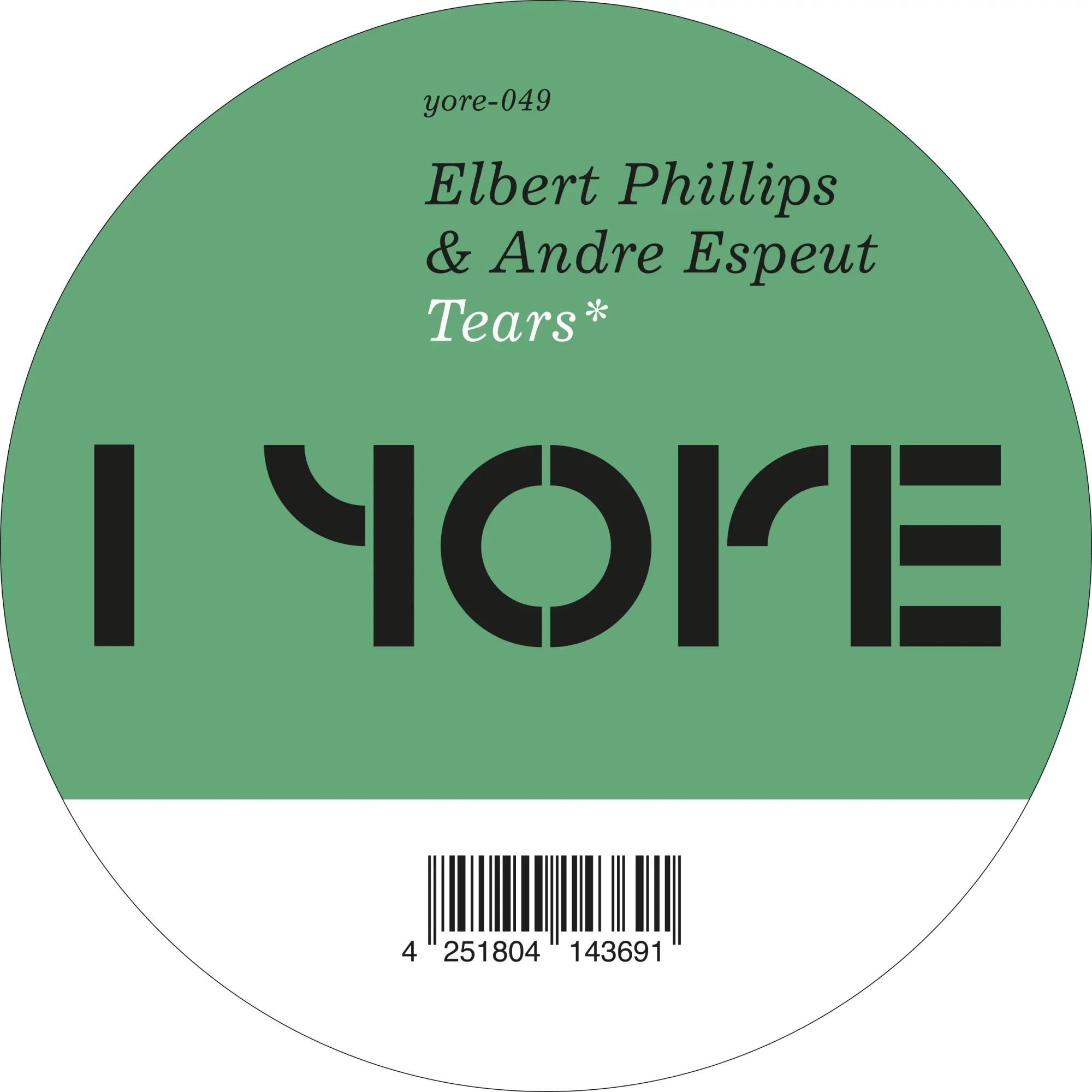 Elbert Philips & Andre Espeut - Tears : 12inch Excl
