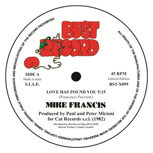 Mike Francis - Love Has Found You / Nightime Lady : 12inch