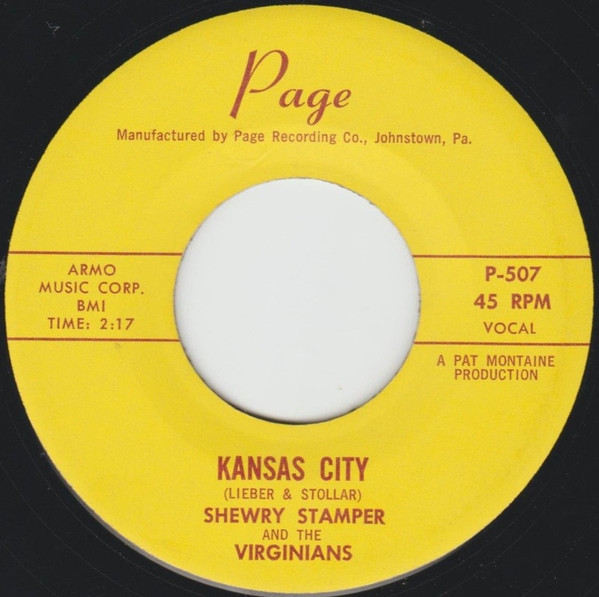 Shewry Stamper And The Virginians - Kansas City / I'm Leaving : 7inch