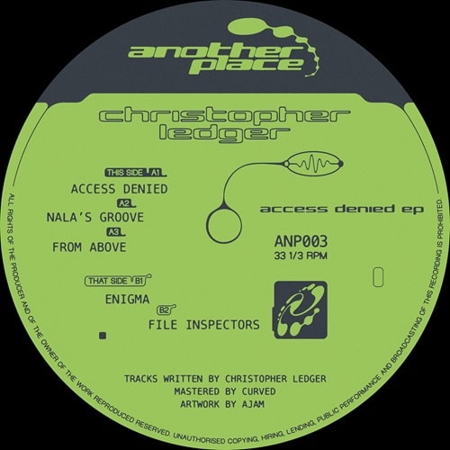 Christopher Ledger - Access Denied EP : 12inch