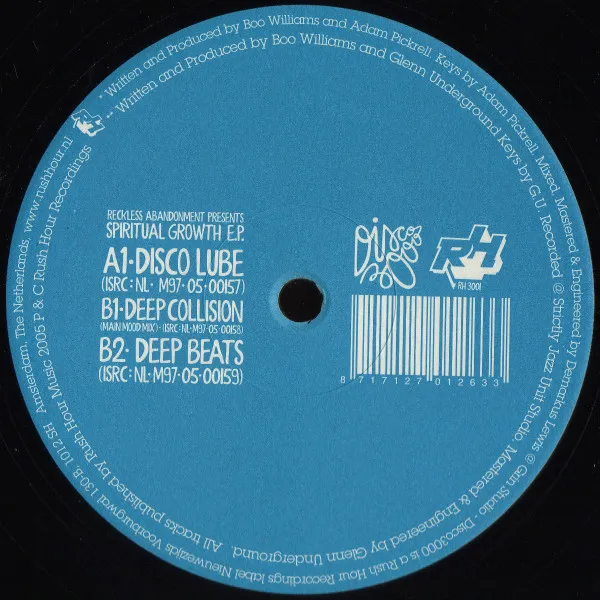 Reckless Abandonment - Spiritual Growth E.P. : 12inch