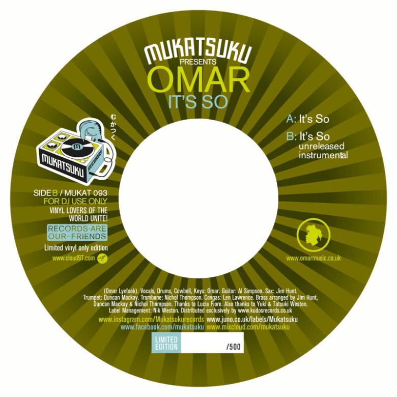 Omar - It's So : 7inch