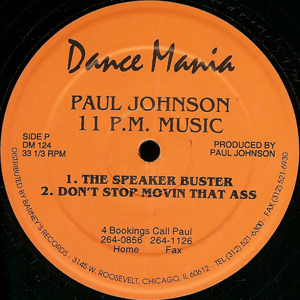 PAUL JOHNSON - 11 P.M. Music / 2 A.M. Music : 12inch