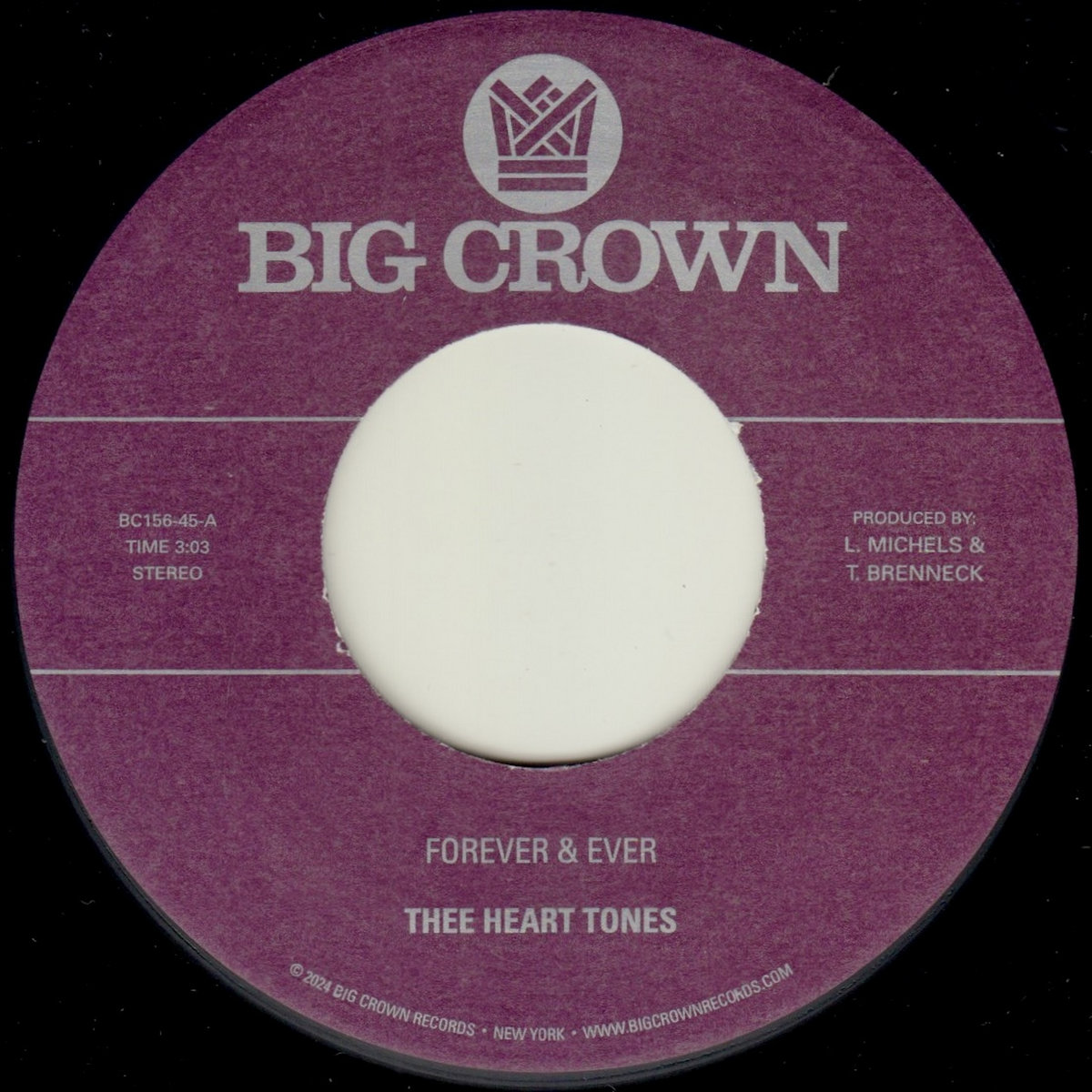 Thee Heart Tones - Forever & Ever b/w Sabor a Mi : 7inch