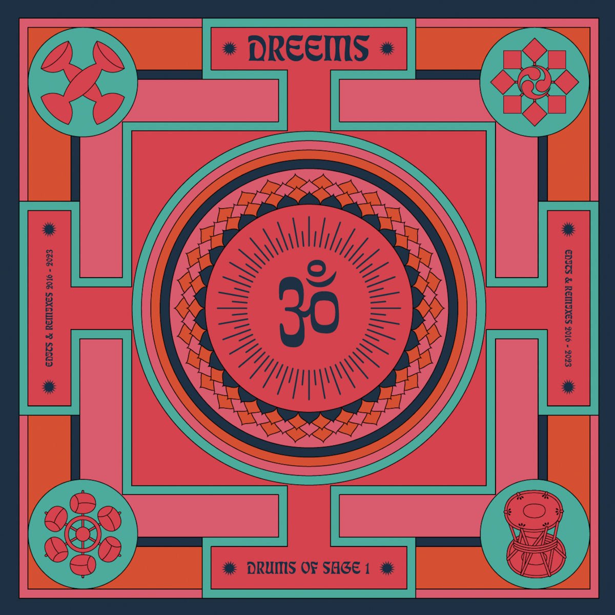 Dreems - Drums Ov Sage 1 (Edits & Dubs 2016-2023) : 12inch