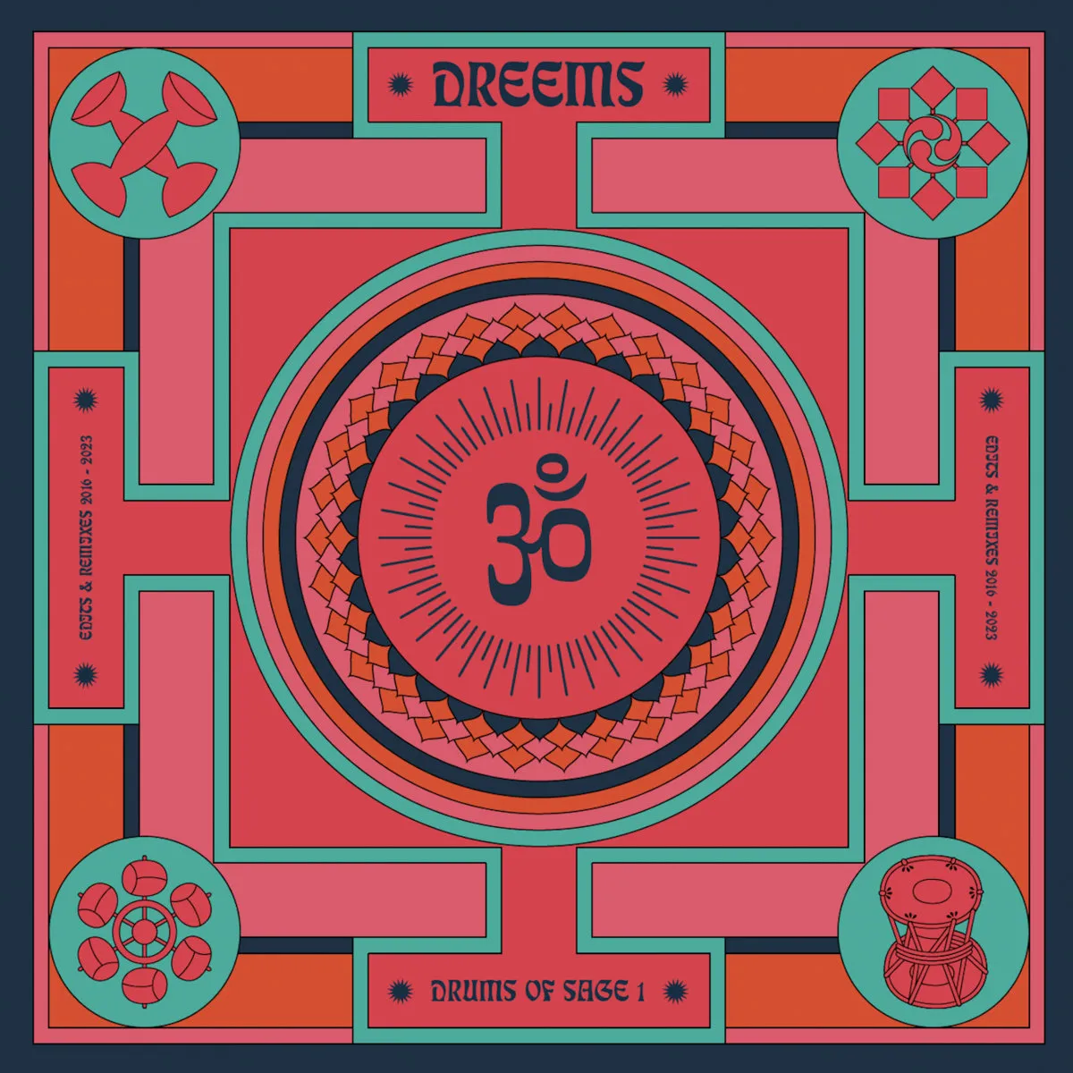 Dreems - Drums Ov Sage 1 (Edits & Dubs 2016-2023) : 12inch