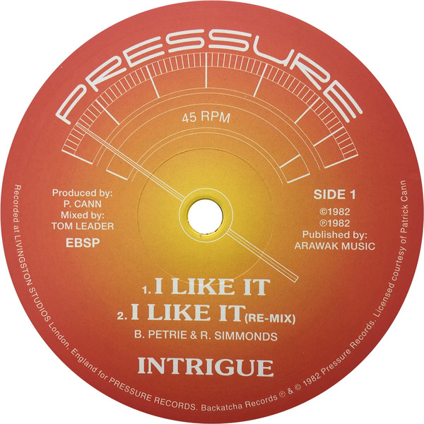 Intrigue - I Like It : 12inch