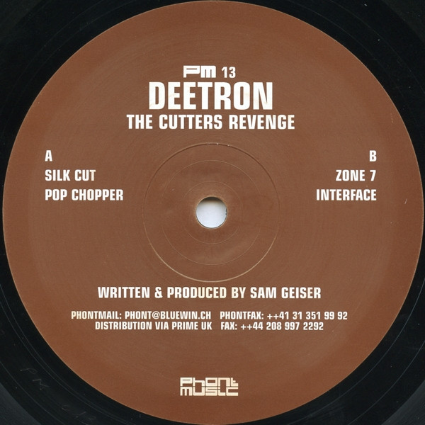DEETRON - The Cutters Revenge : 12inch