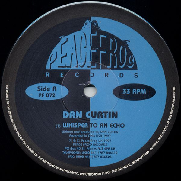 DAN CURTIN - Whisper To An Echo : 12inch