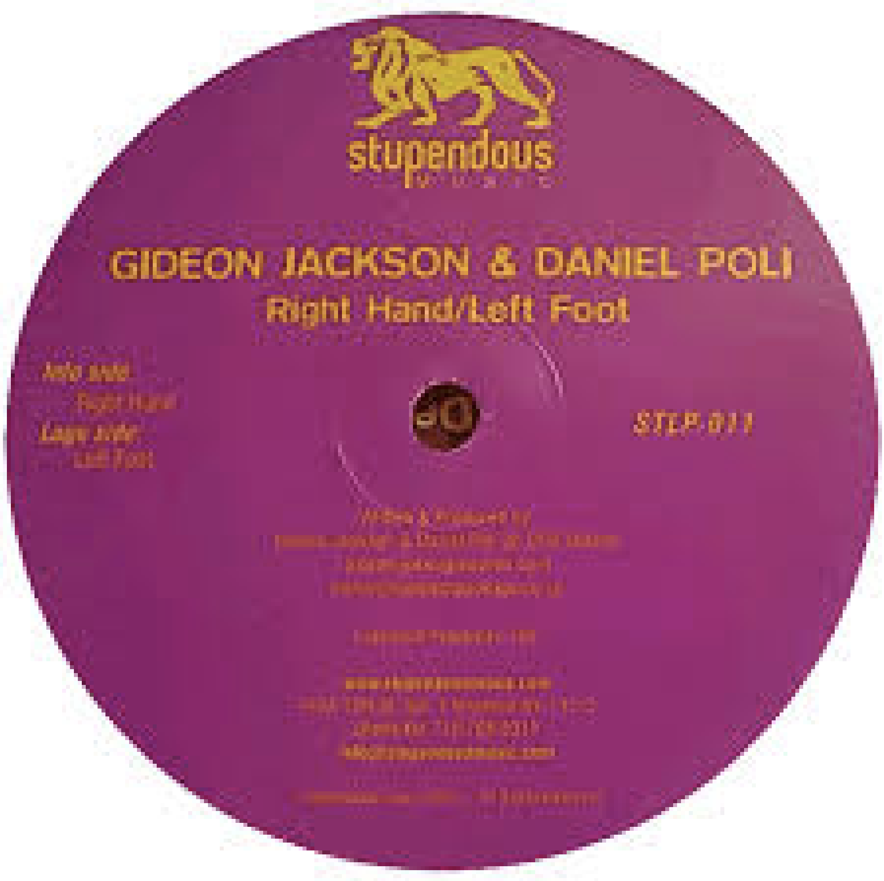 Gideon Jackson & Daniel Poli - Right Hand/Left Foot : 12inch
