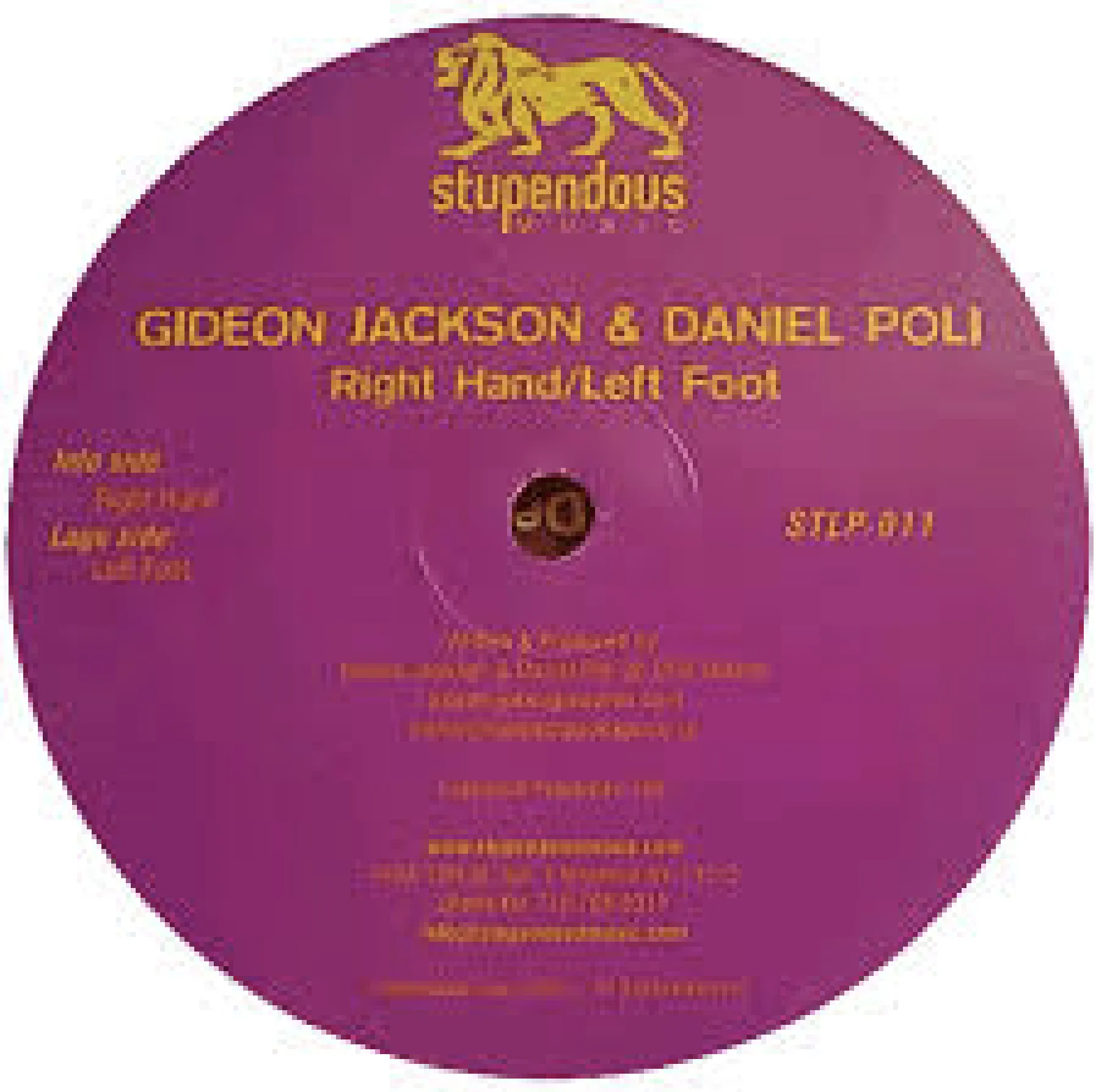 Gideon Jackson & Daniel Poli - Right Hand/Left Foot : 12inch