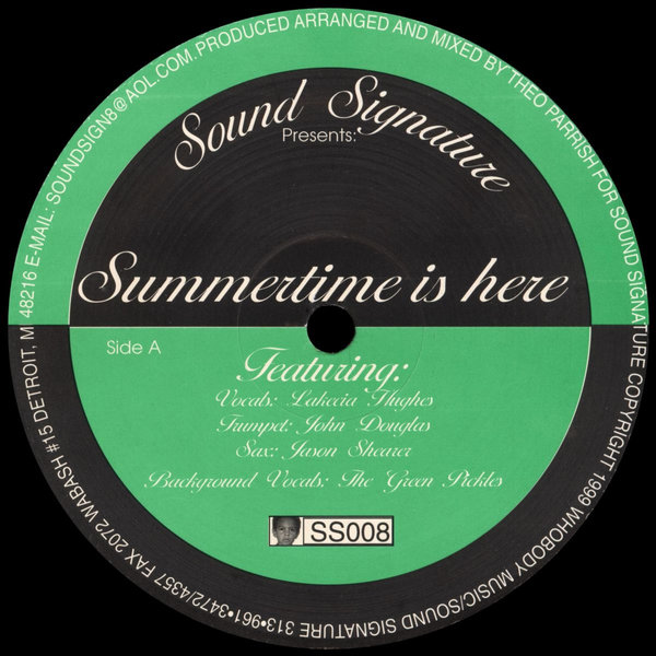 Theo Parrish - Summertime Is Here : 12inch