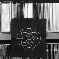 Leaving Records - Venn Diagram Tote Bag (Black)