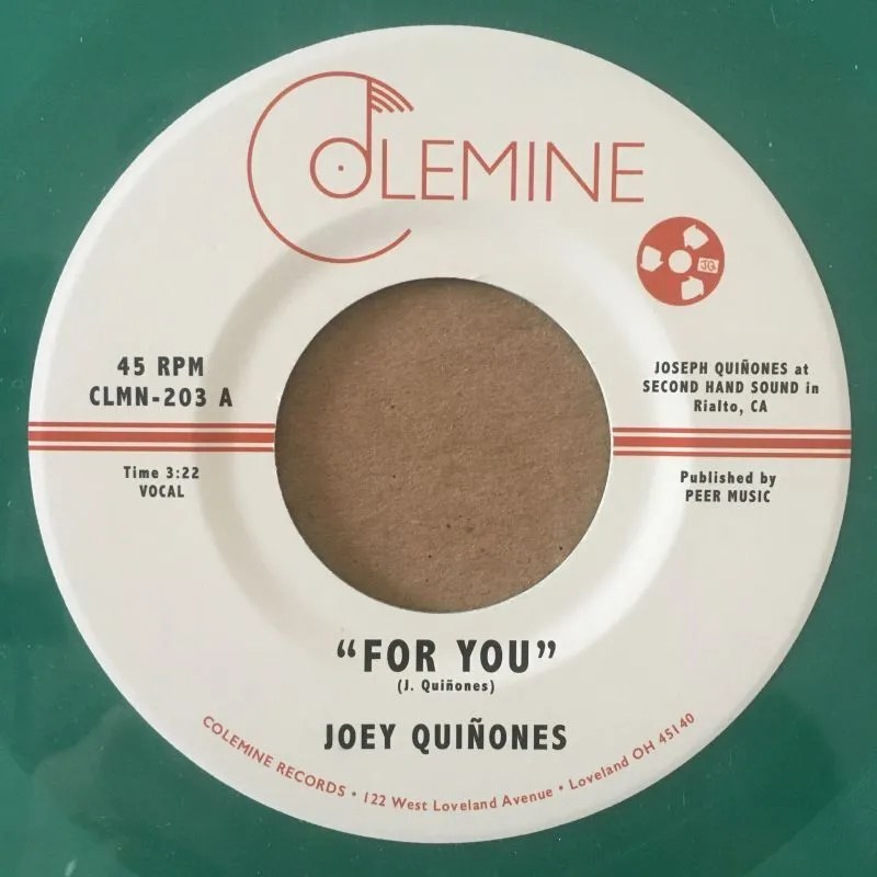 Joey Quiñones - For You (Colour Vinyl) : 7inch