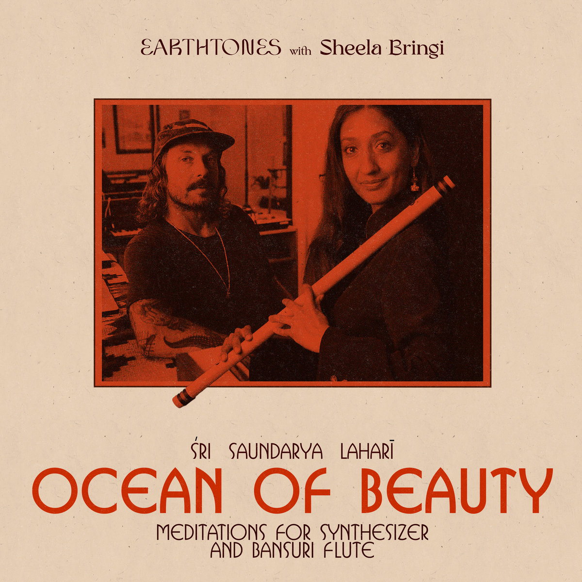 Earthtones with Sheela Bringi - Ocean of Beauty: Meditations for Synthesizer & Bansuri Flute : LP