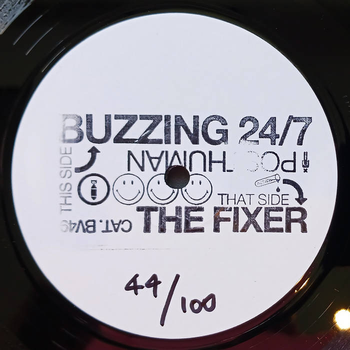 Posthuman - Buzzing 24/7 : Black & Gold marbled 12” vinyl