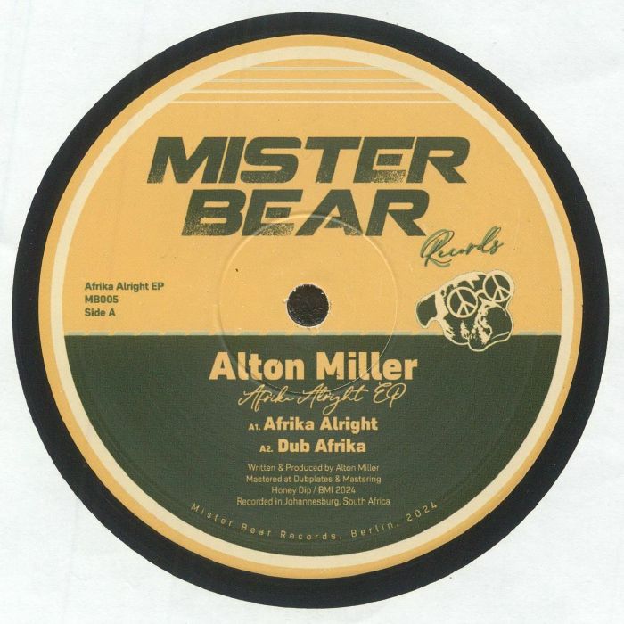 Alton Miller - Afrika Alright EP : 12inch