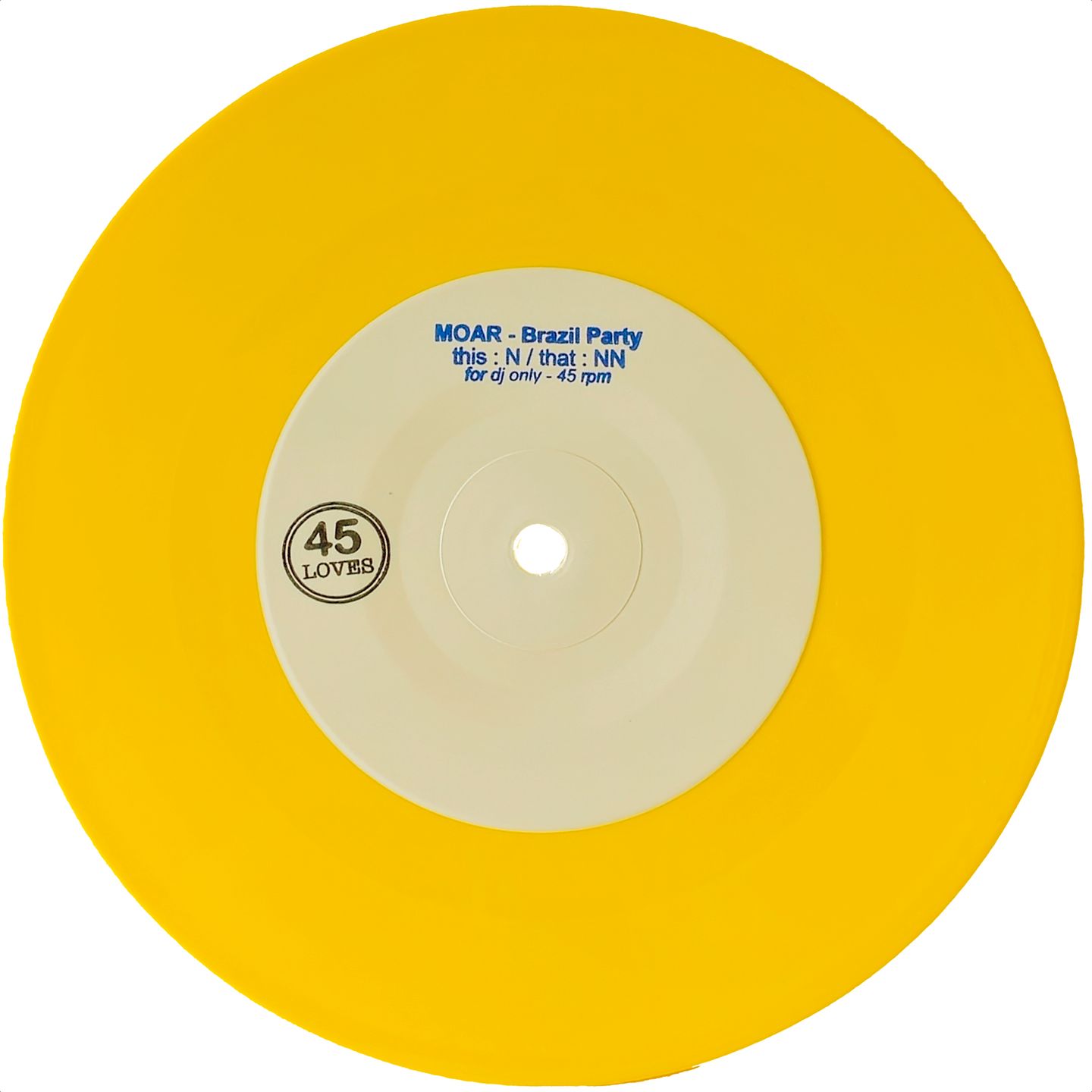 Moar - Brazil Party : 7inch(Color)
