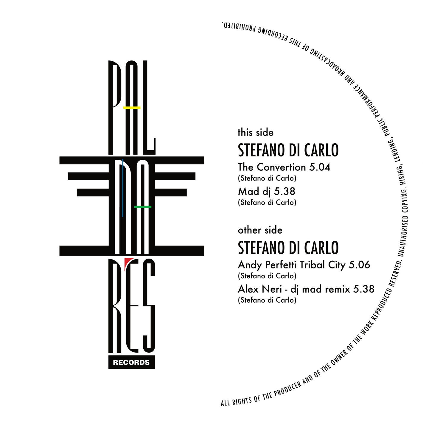 Stefano Di Carlo - Mad DJ : 12inch