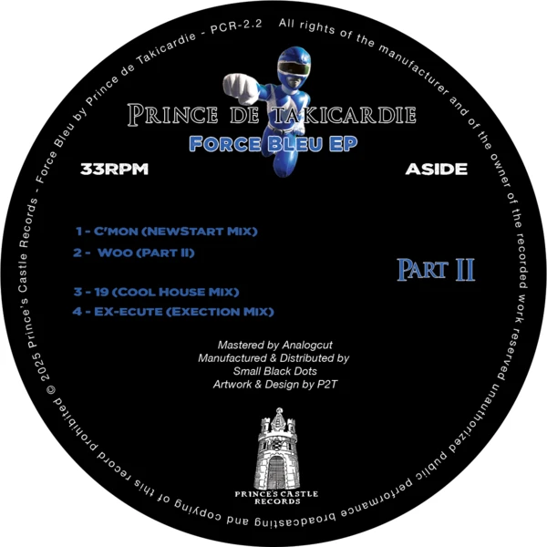 Prince De Takicardie - Force Blue EP Part II : 12inch