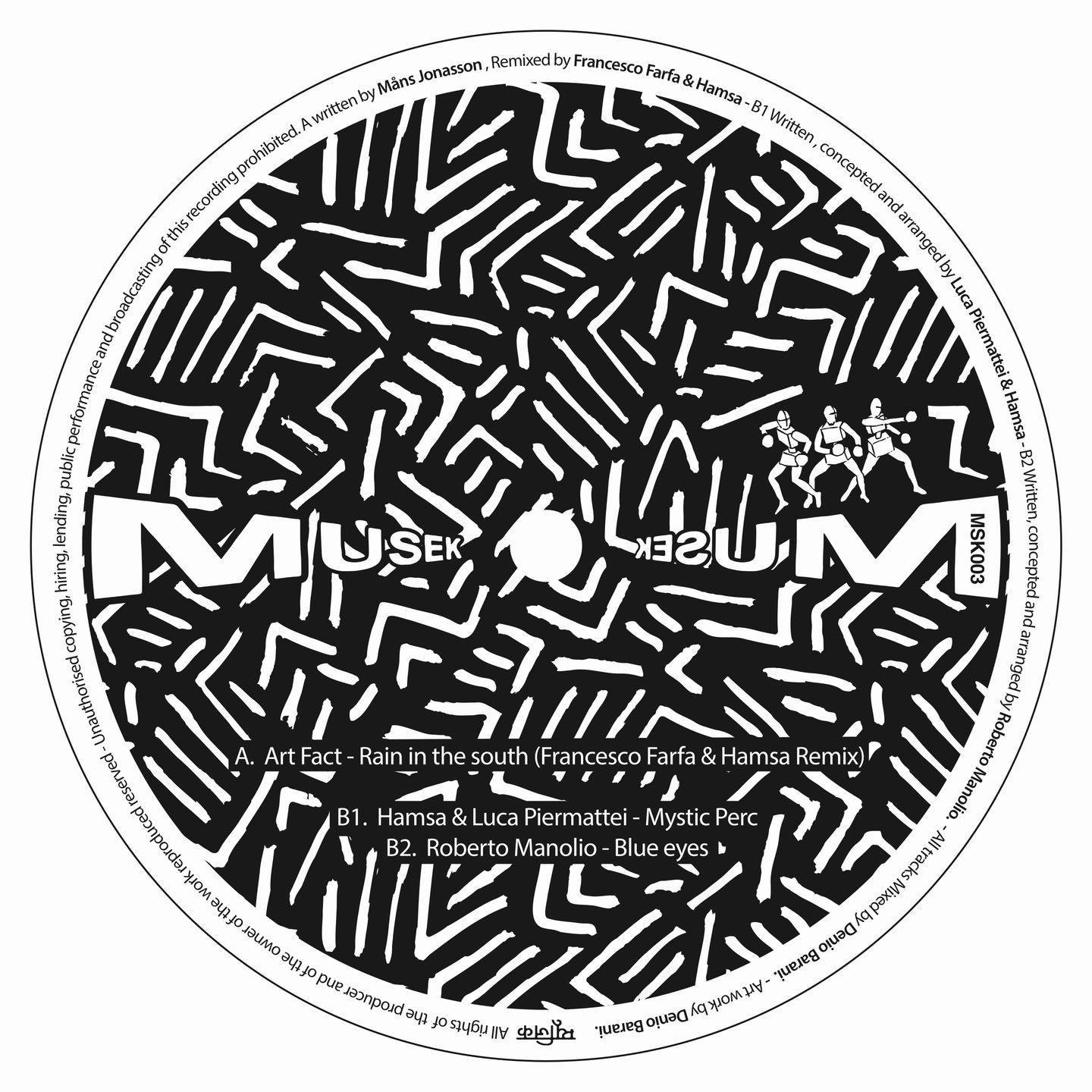 Art Fact, Hamsa & Luca Piermattei, Roberto Manolio - MUSEK 03 : 12inch