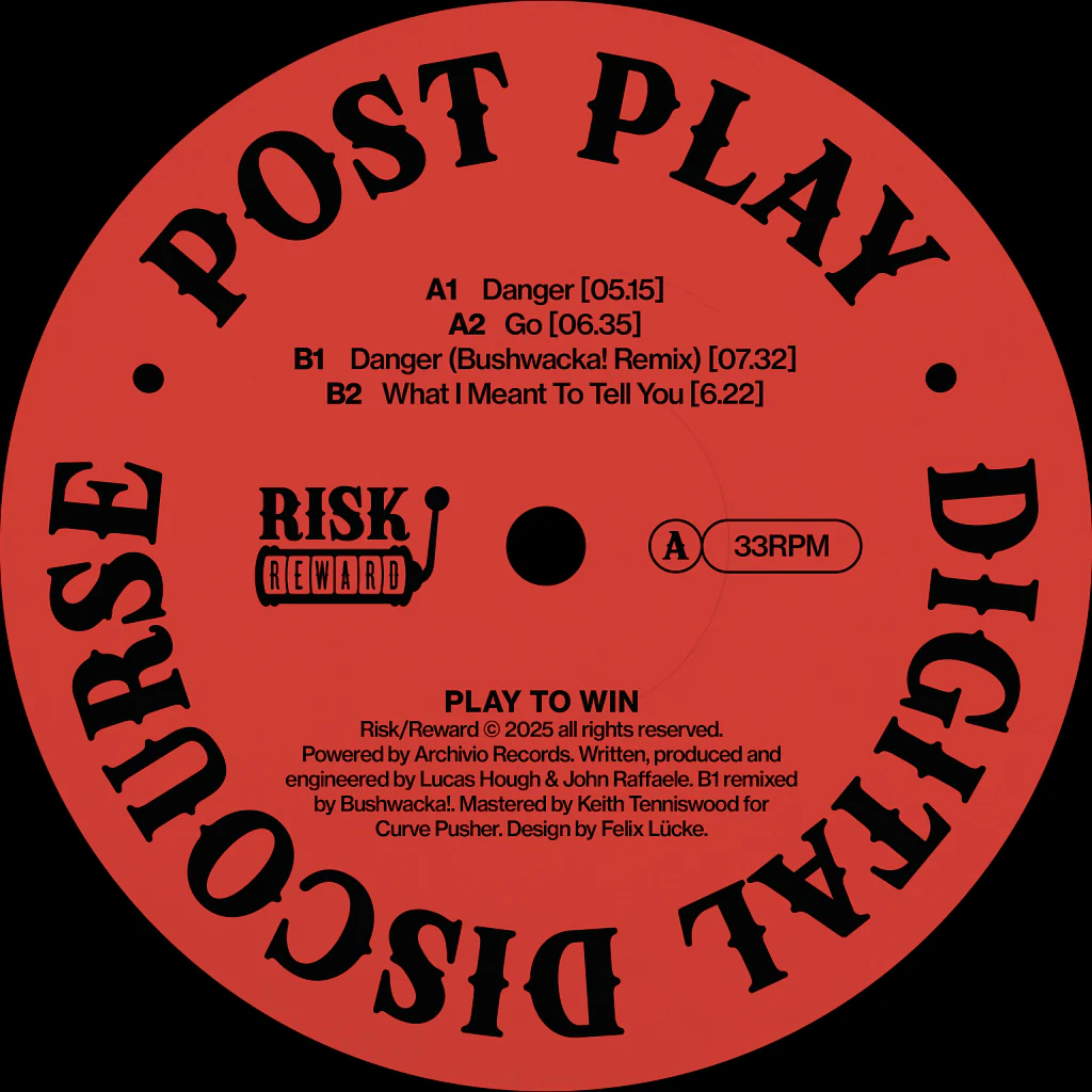 Post Play - Digital Discourse (Incl. Bushwacka! Remix) : 12inch