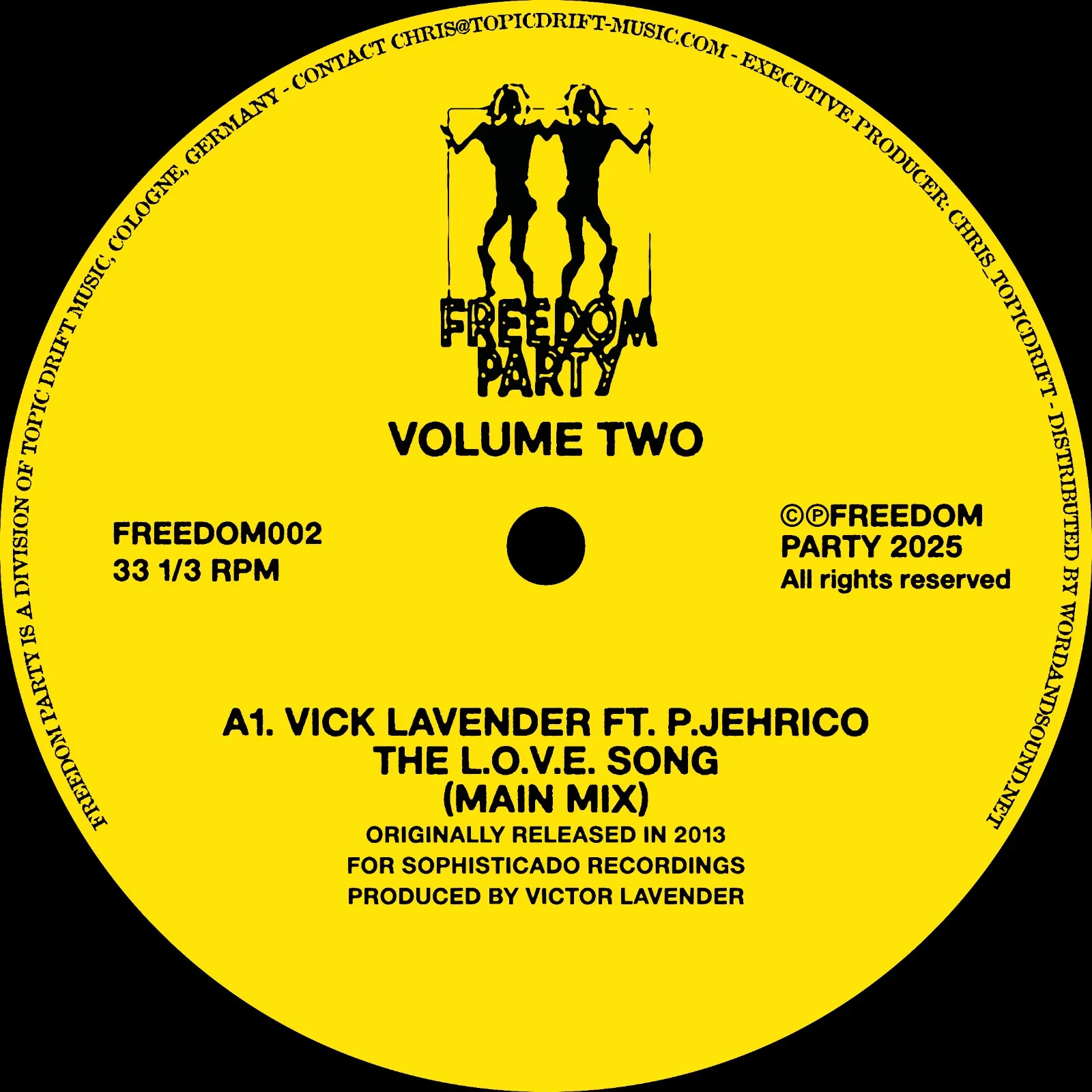 Various Artists (Vick Lavender, In House II, ...) - Freedom Party Vol.2 : 12inch