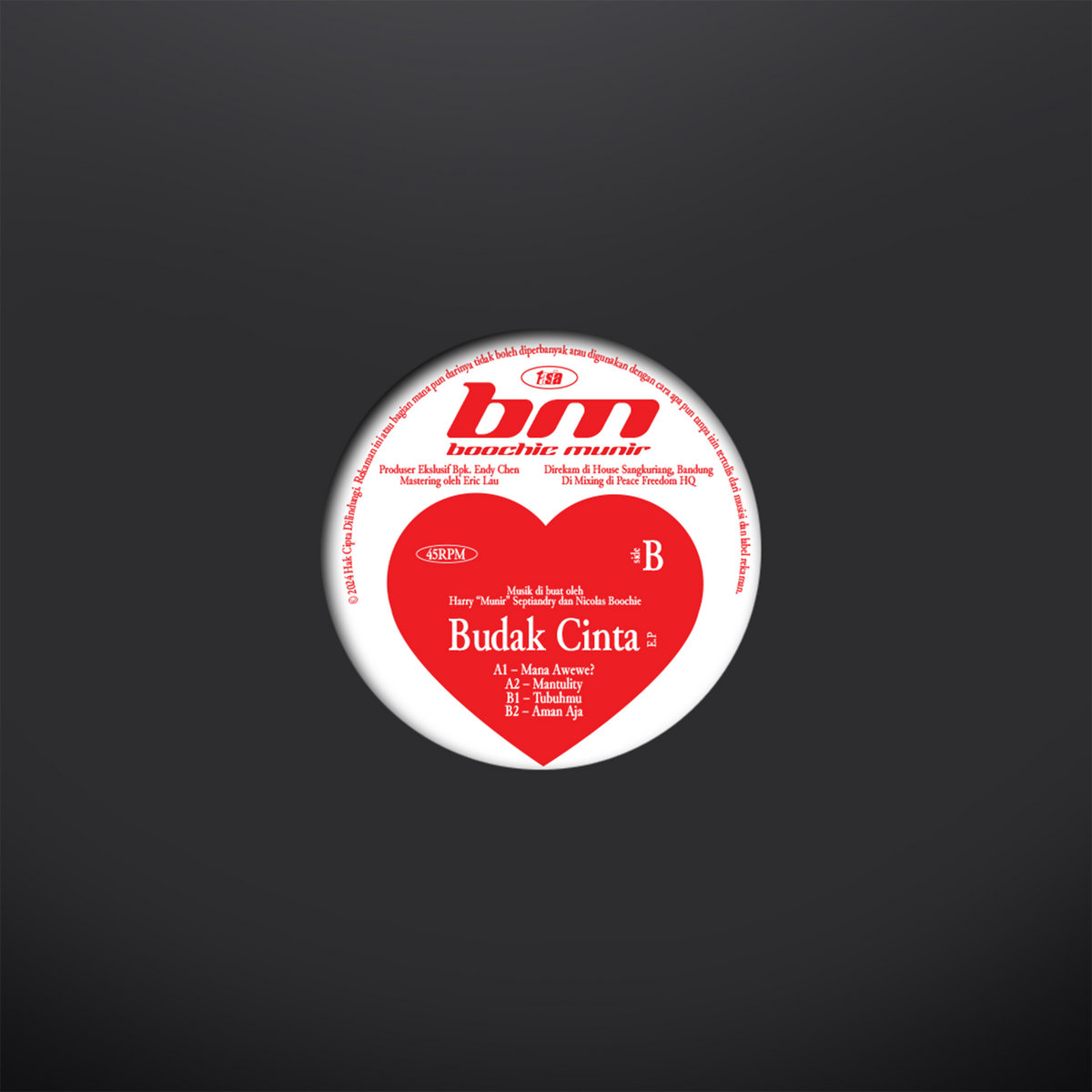 Boochie & Munir - Budak Cinta EP : 12inch