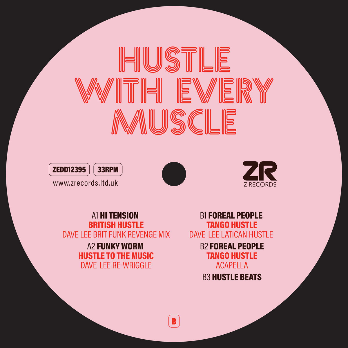 Foreal People / Dave Lee / Funky Worm - Hustle With Every Muscle : 12inch