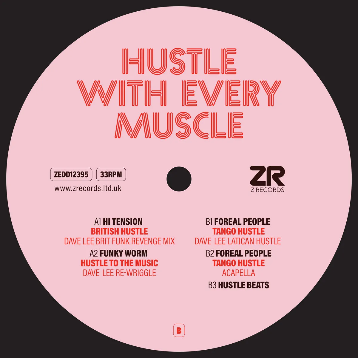Foreal People / Dave Lee / Funky Worm - Hustle With Every Muscle : 12inch