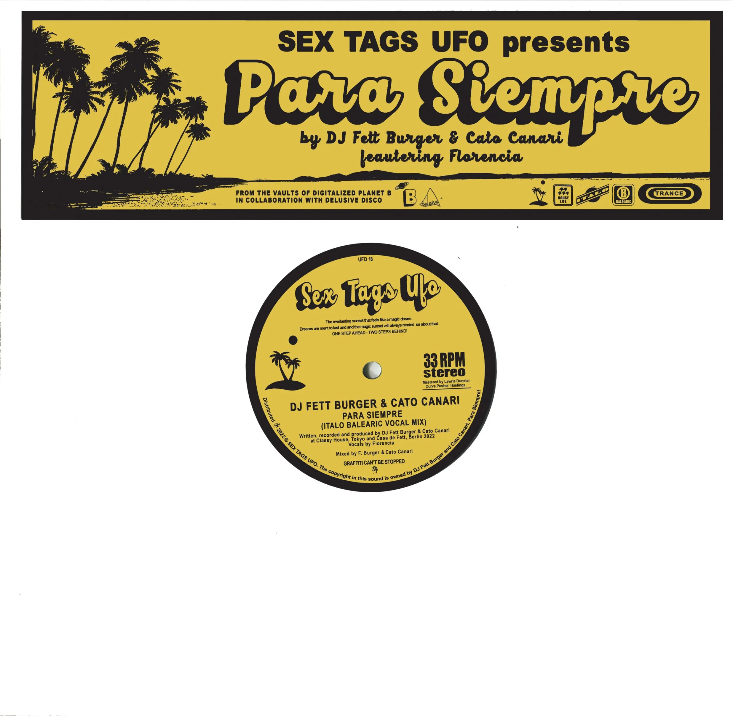 DJ Fett Burger & Cato Canari - Para Siempre : 12inch