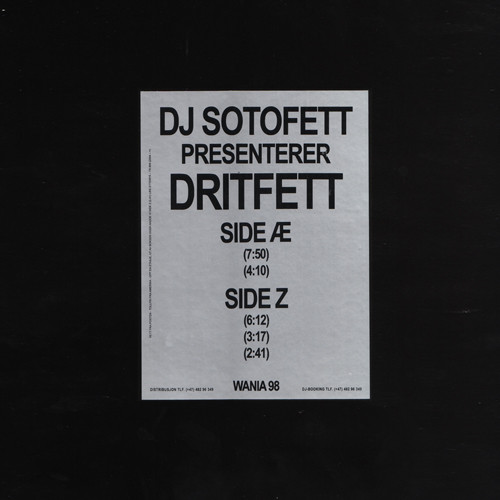 DJ Sotofett - Dritfett : 12inch
