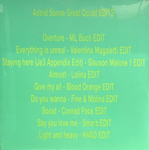 Astrid Sonne - Great Doubt Edits : LP