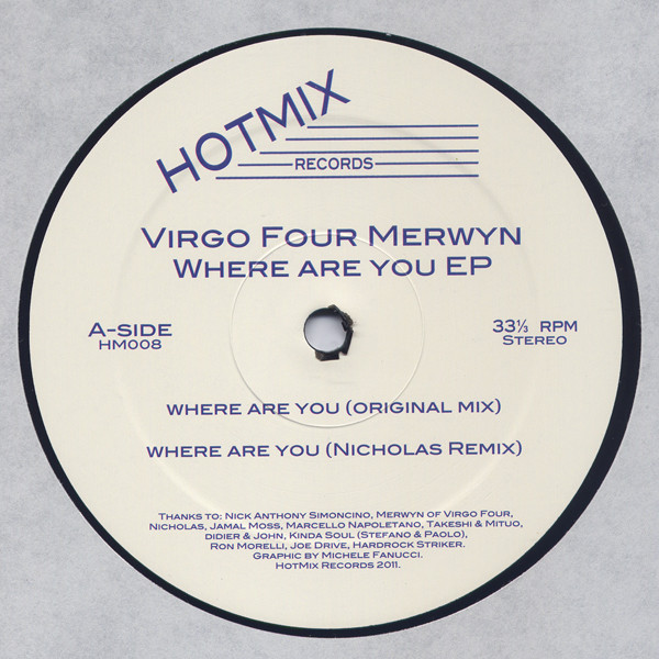 Merwyn Sanders - Where Are You EP : 12inch