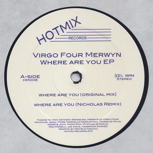 Merwyn Sanders - Where Are You EP : 12inch