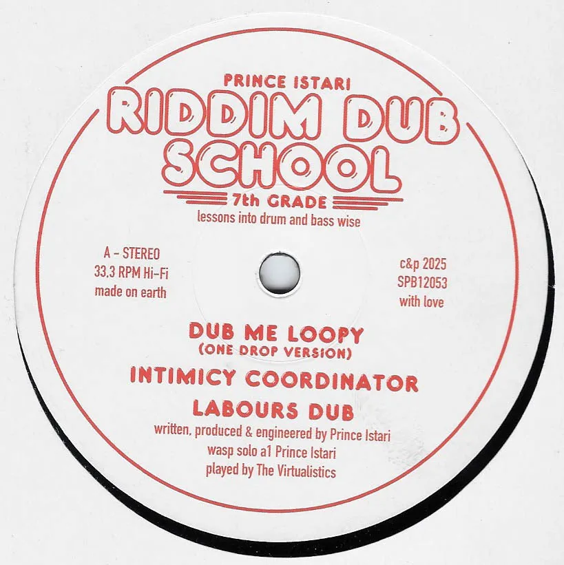 Prince Istari - Riddim Dub School 7th Grade : 12inch