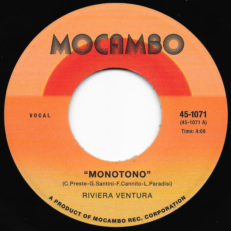 Riviera Ventura - Monotono b/w Con Te : 7inch