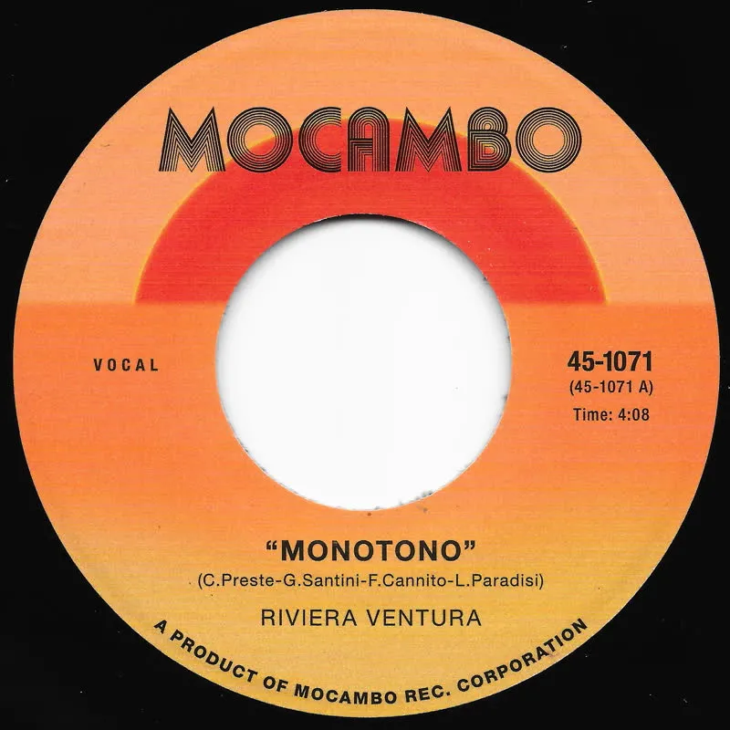 Riviera Ventura - Monotono b/w Con Te : 7inch