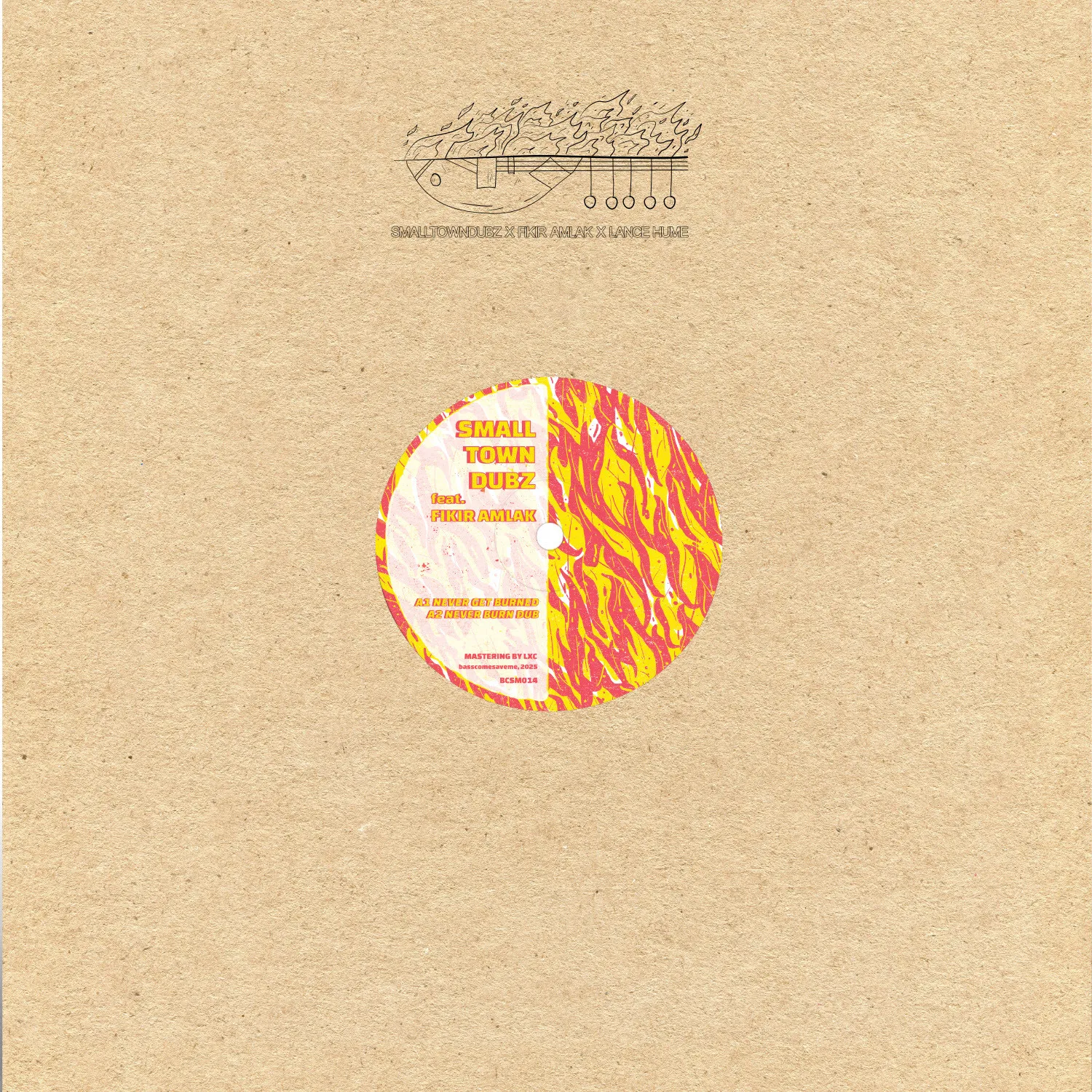 Smalltowndubz - Never Get Burned / Sitar Dub : 12inch
