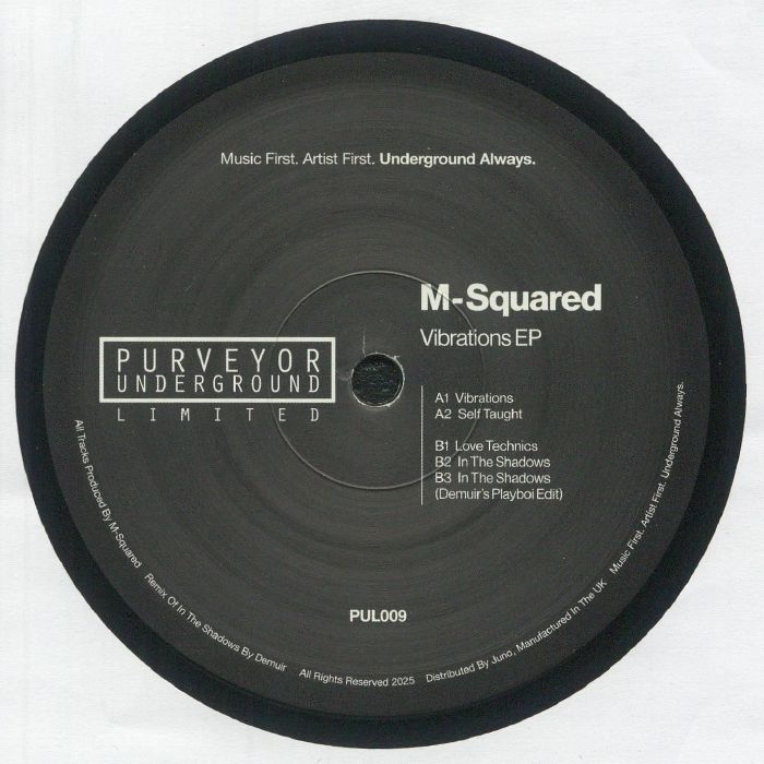 M Squared - Vibrations EP (feat Demuir edit) : 12inch