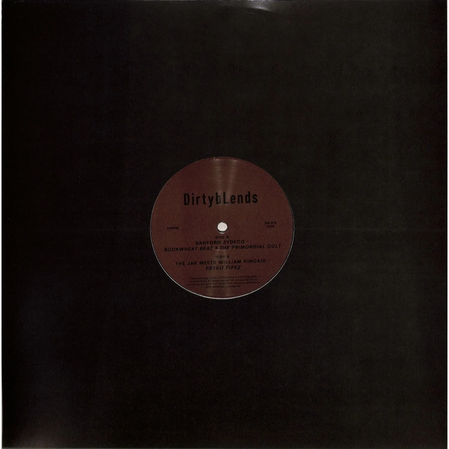 Sanford Zydeco / The Jak N Kincaid - Buckwheat Beat 4 The Primordial Cult / Psyko Pipez : 12inch