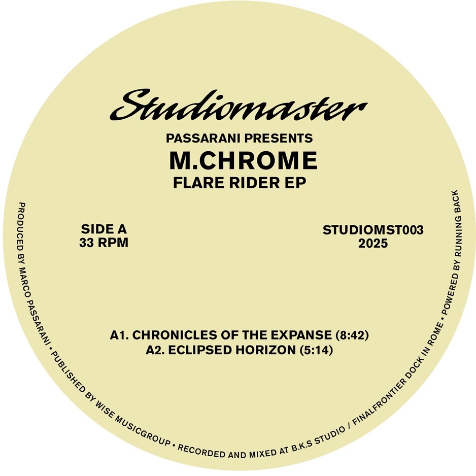 Passarani presents M.Chrome - Flare Rider : 12inch