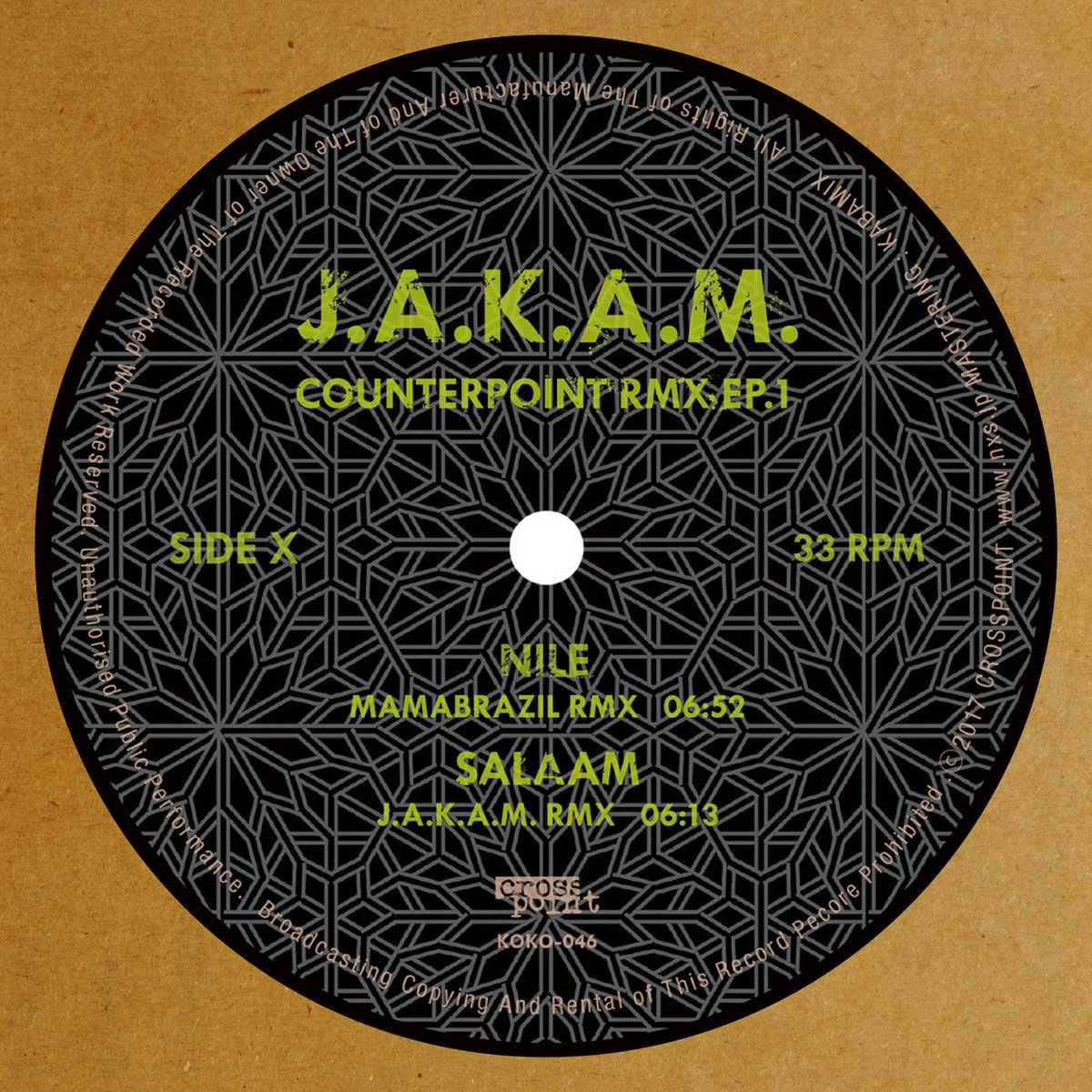 J.A.K.A.M. - Counterpoint Rmx EP.1 : 12inch