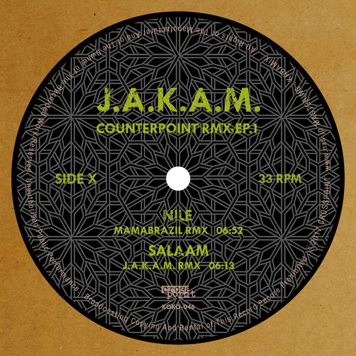 J.A.K.A.M. - Counterpoint Rmx EP.1 : 12inch