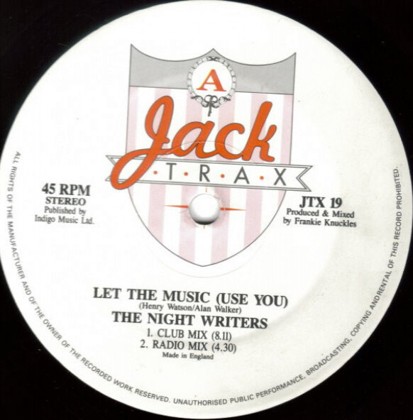The Nightwriters (Frankie Knuckles) - Let the Music (Use You) : 12inch