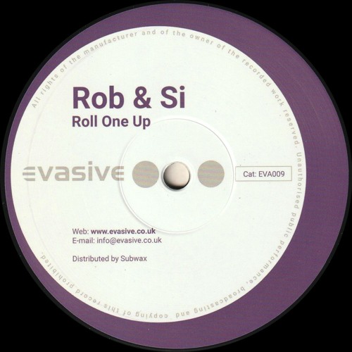 Rob & Si - Roll One Up / Zebraz : 12inch
