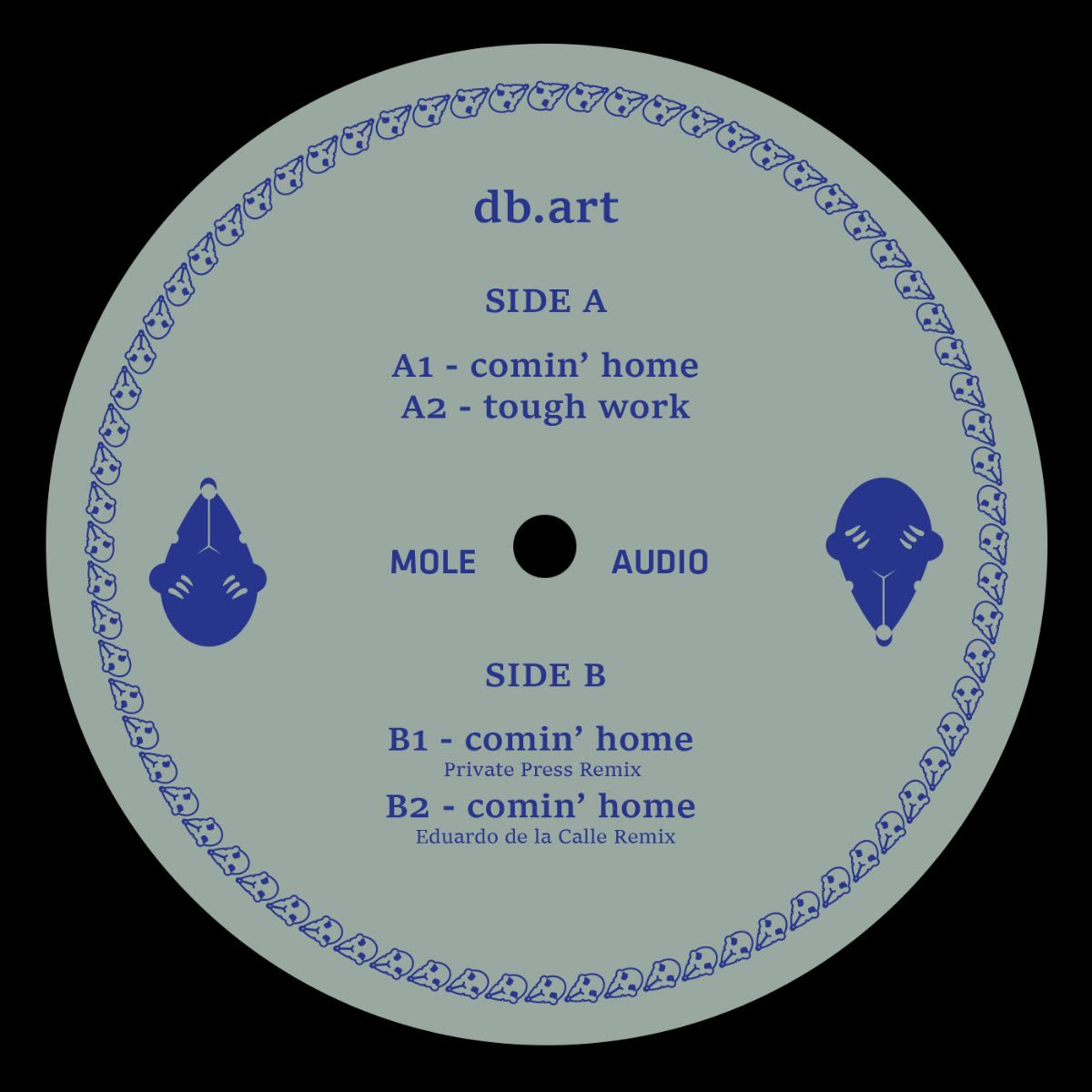 db.art - Comin' Home w/ Private Press & Eduardo de la Calle Remixes : 12inch