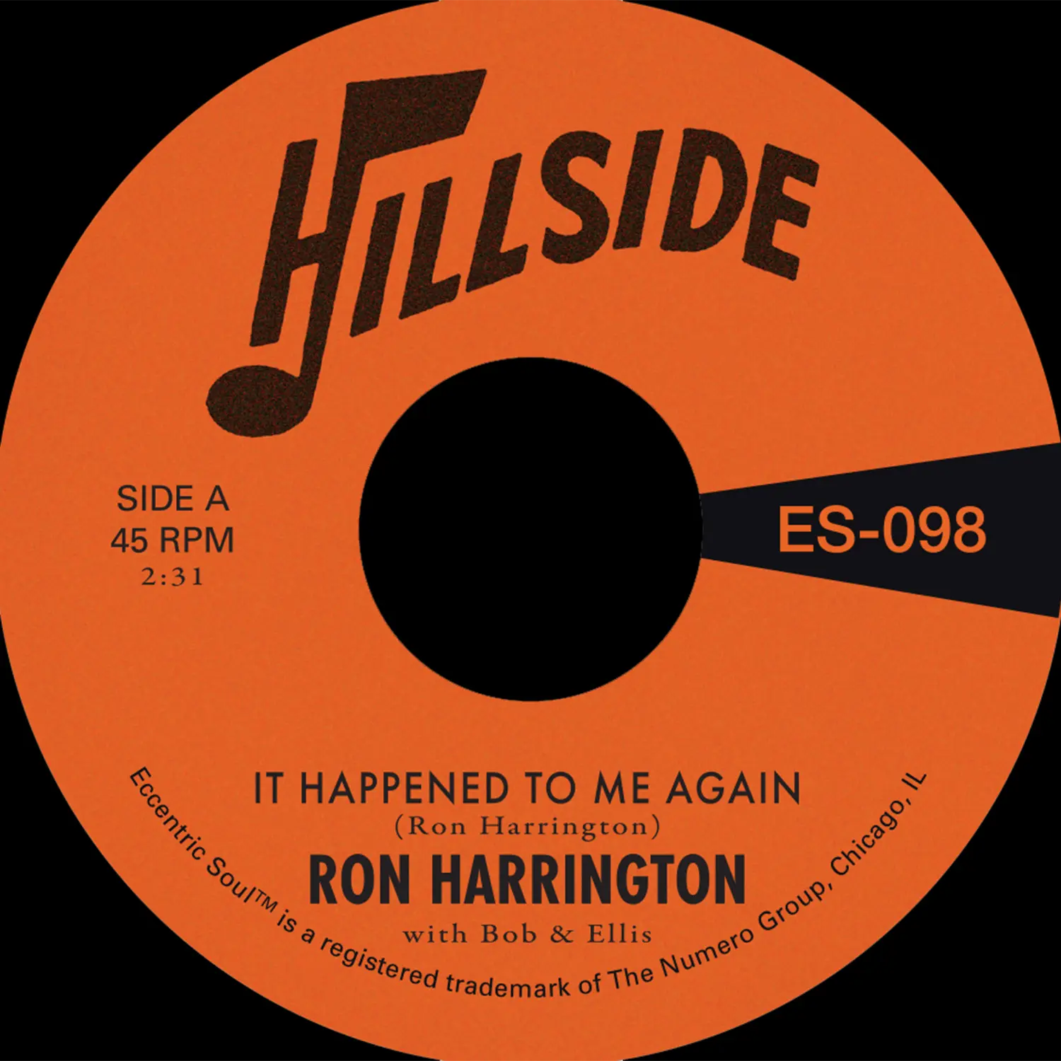 Ron Harrington - It Happened To Me Again b/w Because You're Mine : 7inch
