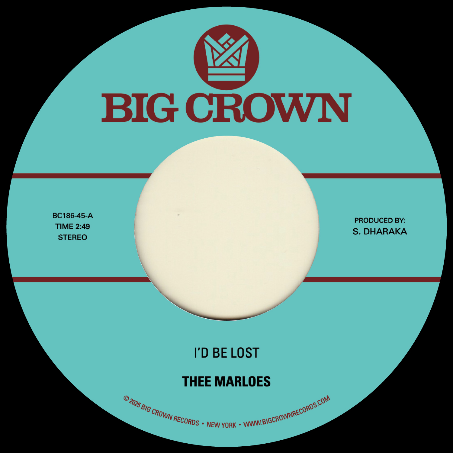 Thee Marloes - I'd Be Lost b/w What's On Your Mind : 7inch